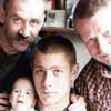 Andrei Krasko with his father and sons (41 kB)
